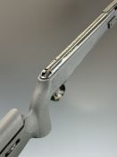 Milbro Target Master .22 air rifle with composite stock, textured semi-pistol grip, adjustable comb,
