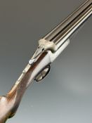 Lincoln Jefferies 12 bore side by side shotgun with engraved scenes of birds to the named locks,