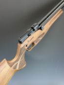 Reximex Pretensis .177 PCP air rifle with textured semi-pistol grip, adjustable comb and trigger, 14