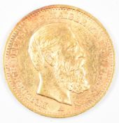1888 Kaiser Fredrick of Prussia German 20 Mark gold coin, 7.96g 0.900 gold