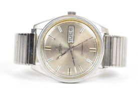 Omega Seamaster gentleman's automatic wristwatch ref. 166.032 with day and date aperture, two-tone