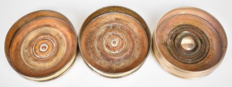 Elizabeth II feature hallmarked silver wine bottle coaster, London 1995, maker M C Hersey & Son Ltd,