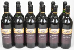Twelve bottles of Saxenburg Cabernet Sauvignon red wine, South Africa, 1994, 13.5% vol, 75cl. PLEASE