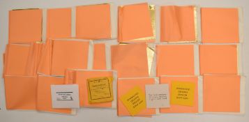 Sixteen leaves of English gold leaf, an envelope of Palladium transfer and a large quantity of