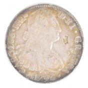 1796 Spanish 8 Reales silver coin