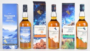 Three bottles of Talisker Skye Single Malt Scotch Whisky, all 45.8% vol, 70cl and in original