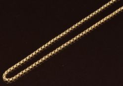 A 9ct gold chain made up of circular links, 5.8g, 50cm