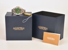 Roamer Deep Sea 200 gentleman's wristwatch ref 860 833 with date aperture, luminous hands and hour
