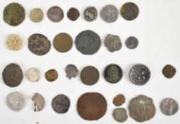 Metal detector find and similar coins to include British Edward hammered penny, Caracalla Roman