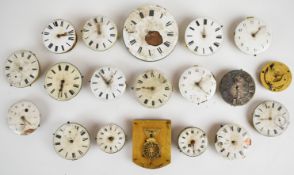Nineteen mostly fusee watch movements including several London makers, Ganthiony, Eglese, William
