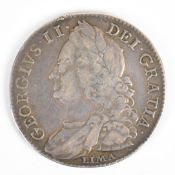 1746 George II half crown, LIMA below bust