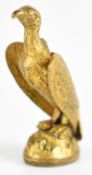 19thC figural vulture seal, height 3.8cm