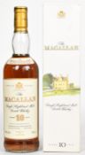 The Macallan 10 Years Old Single Highland Malt Scotch Whisky, 40% vol, 70cl, in presentation box.