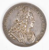 1714 George I silver Coronation medal
