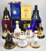 Fifteen Bell's Whisky commemorative bell-shaped bottles, 40% and 43% vol, the majority 70cl.