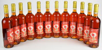 Twelve bottles of Pieroth Simply Rosé wine, 2011, 11.5% vol, 75cl. PLEASE NOTE ALL ALCOHOL & TOBACCO