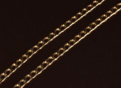A 9ct gold curb link necklace, 12.7g, 54cm