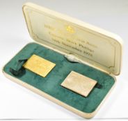 1972 Royal Wedding Anniversary hallmarked 22ct gold and silver limited edition (1258/3,000) stamp