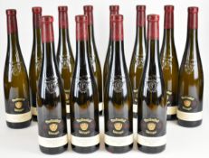 Twelve bottles of Paulinshof Weingut Riesling white wine, 2016, 7.5% vol, 75cl. PLEASE NOTE ALL
