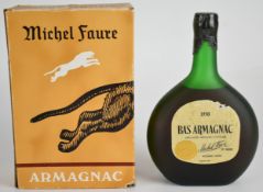 Michel Faure Bas Armagnac 1950,  77 proof, in presentation box. PLEASE NOTE ALL ALCOHOL & TOBACCO