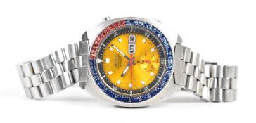 Seiko 'Pogue' gentleman's automatic chronograph wristwatch ref. 6139-6002 with luminous hands and