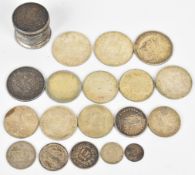 Approximately 165g of silver coins from Czechoslovakia, Great Britain, Austria, Russia, Switzerland,