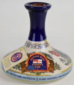 British Navy Pussers Rum, in ceramic decanter, 54.5% vol, 1L. PLEASE NOTE ALL ALCOHOL & TOBACCO