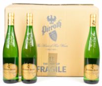 Twelve bottles of Pieroth German Riesling and Silvaner white wine comprising Kellerschoppen 2015 and