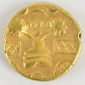 Celtic gold quarter stater, trophy type, diameter 11mm, weight 1.3g