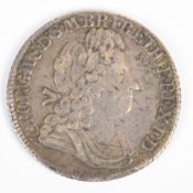 1720 George I shilling, plain angles