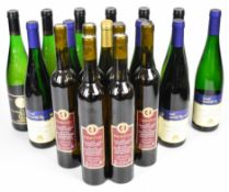 Eighteen bottles of Pieroth German white wine comprising Riesling and Blauer varieties, 50cl and