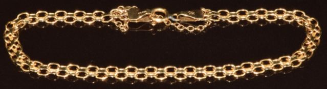 A 14k gold bracelet, 3.3g, 17cm