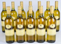 Twelve bottles of Golden Grape Estate Gewürztraminer Verdelho Australian white wine, 2010, 12%