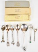 Georg Jensen hallmarked silver Blossom pattern spoon with import marks for London 1934, together