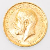 1927 George V gold full sovereign with South Africa mint mark