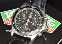 Tag Heuer Professional Mk. 1 gentleman's chronograph wristwatch ref. CE1112 with date aperture,