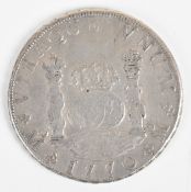 1770 Spanish 8 Reales silver coin