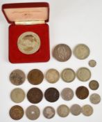 19th century and later silver coinage comprising approximately 16g of pre 1920 and 54g pre 1947