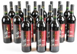 Eighteen bottles of Pinotage Western Cape South African red wine, 2011, 12% vol, 75cl. PLEASE NOTE