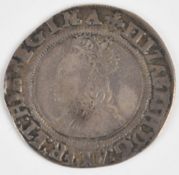 Elizabeth I hammered silver sixpence