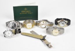 Six various gentleman's wristwatches including Seiko 5 ref. 7009-3110, Mira automatic, Citron,