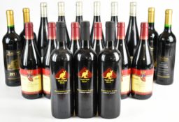 Nineteen bottles of Australian, German and Romanian red wine comprising Cabernet Sauvignon, Cabernet