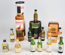 The Famous Grouse Blended Scotch Whisky, 40% vol, 70cl, together with twelve miniatures including