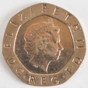 Elizabeth II 'dateless' (2008) 20p coin