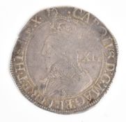 Charles I shilling with harp mint mark, circa 1632-3