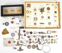 Large collection of metal detector finds, Roman to modern including several seals including a bronze