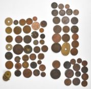 Collection of mostly copper and bronze coins from 17th to 20th century including a high-grade 1835