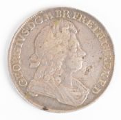 1716 George I crown, roses and plumes in angles