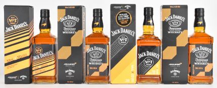 Four bottles of Jack Daniel's McLaren McLXJD Tennessee Whiskey comprising limited editions 2023 (