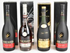 Four bottles of Rémy Martin Champagne Cognac, all 40% vol, 70cl and in original presentation